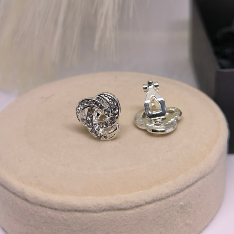 Säravad hõbedased klipsid