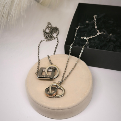 Kaelakeede komplekt paarile "Love forever"