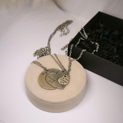 Ehetekomplekt õdedele "Big sis", "Middle sis" ja "Little sis"