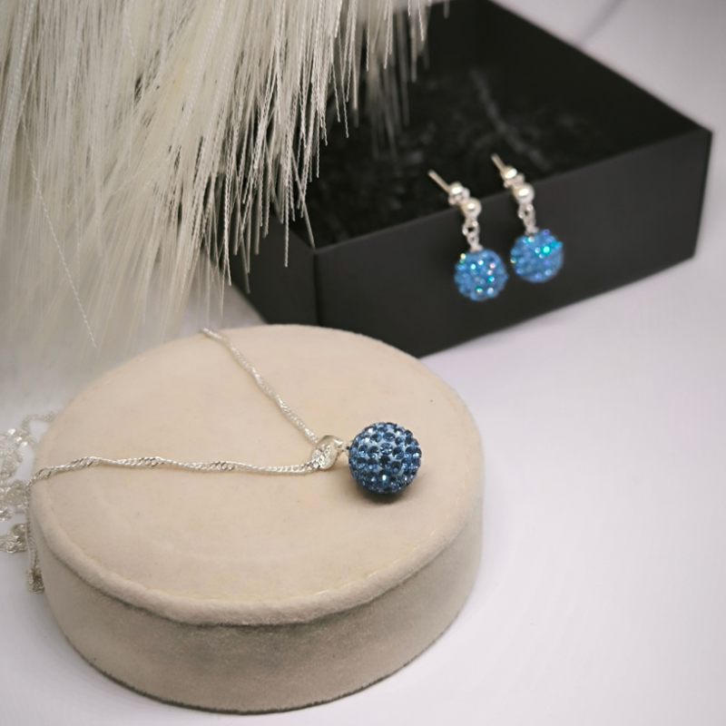 Shamballa stiilis ehetekomplekt