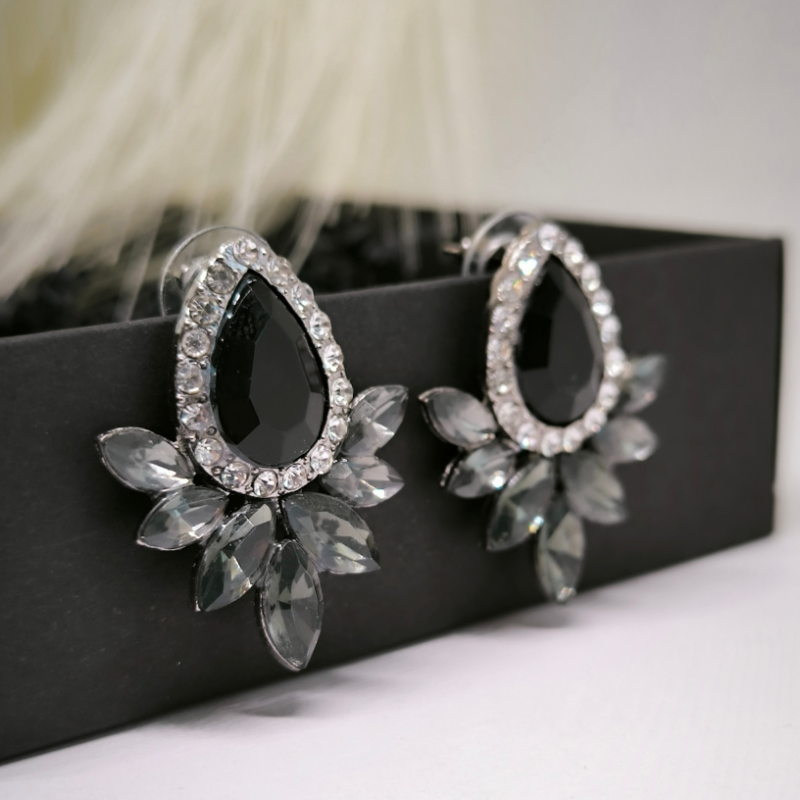 Nooruslikud kõrvarõngad kristalliga