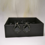 Kõrvarõngad "Mustad kristallid"