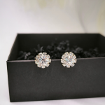 Klassikalise stiili kristallkõrvarõngad