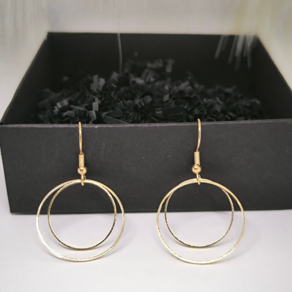 Kuldse värvusega kõrvarõngad