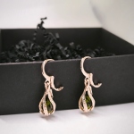 Pisarakujulised elegantsed kõrvarõngad