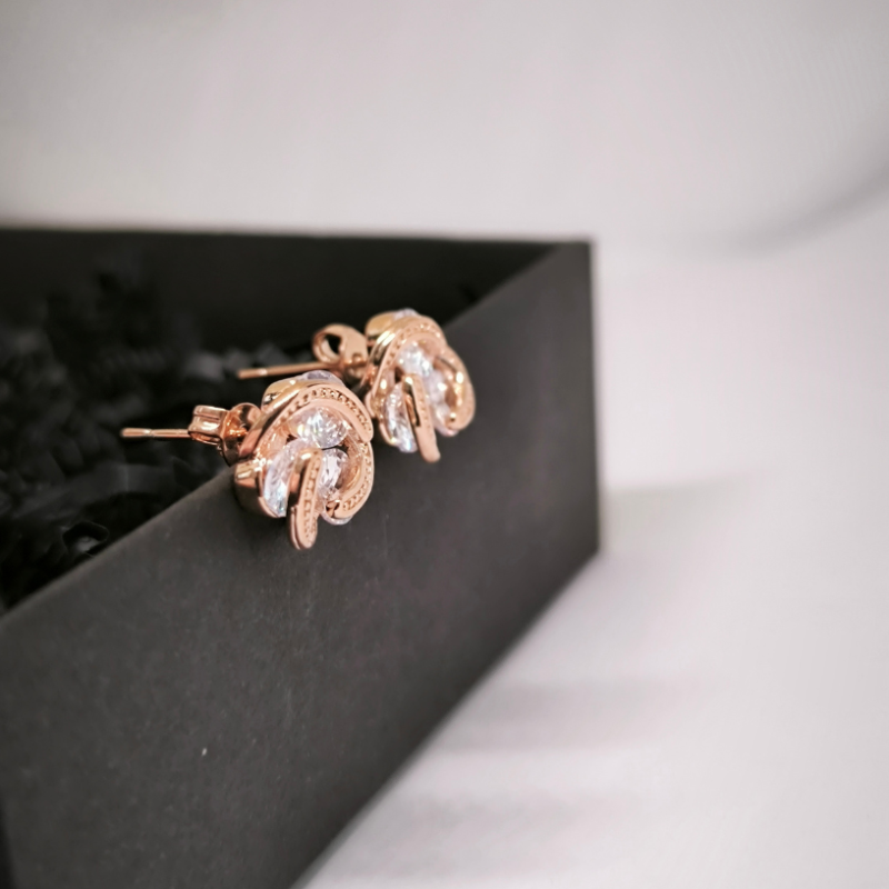 Roosa kulla värvi kõrvarõngad