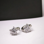 Hõbedased kõrvarõngad "Lillekesed"