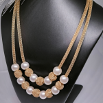 Kahekordne pärlimitatsiooniga kaelakee