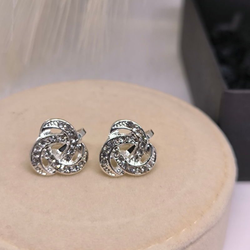 Säravad hõbedased klipsid