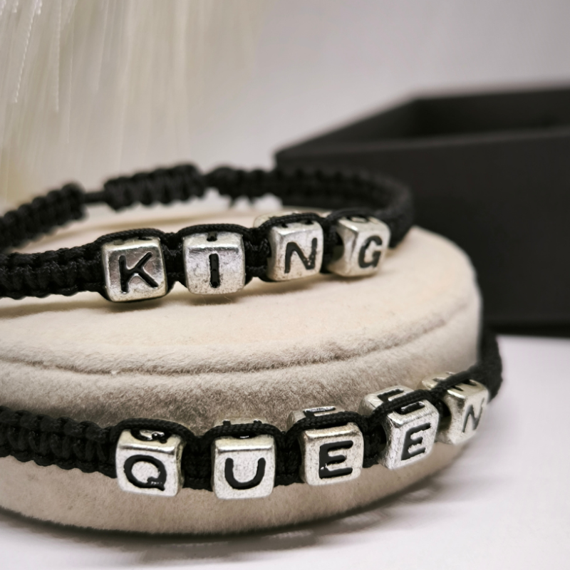 Kangast käevõrud "King ja Queen"