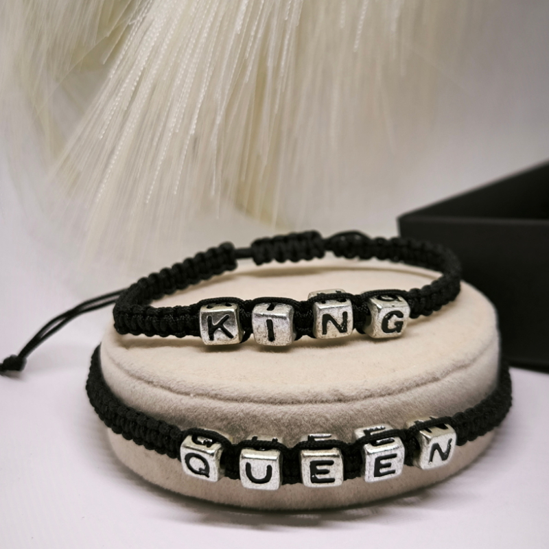 Kangast käevõrud "King ja Queen"