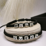 Kangast käevõrud "King ja Queen"