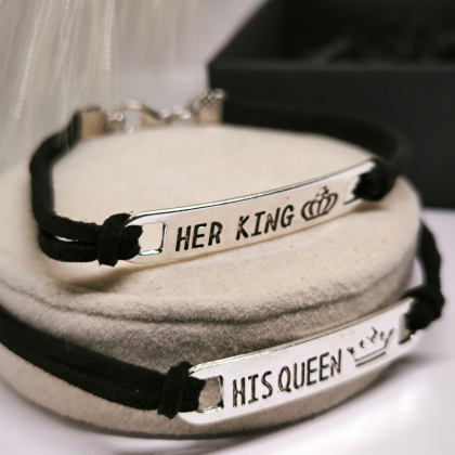 Moodne käevõrude komplekt temale ja talle