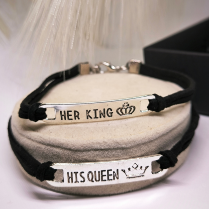 Moodne käevõrude komplekt temale ja talle