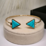 Kuldse värviga käevõrud "Kolmnurgad"