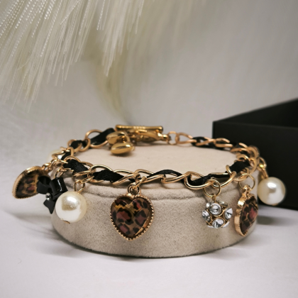 Käevõru leopardimustriga elementidega