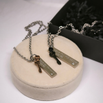 Roostevabast terasest ehete komplekt paarile