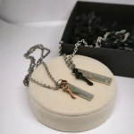 Roostevabast terasest ehete komplekt paarile