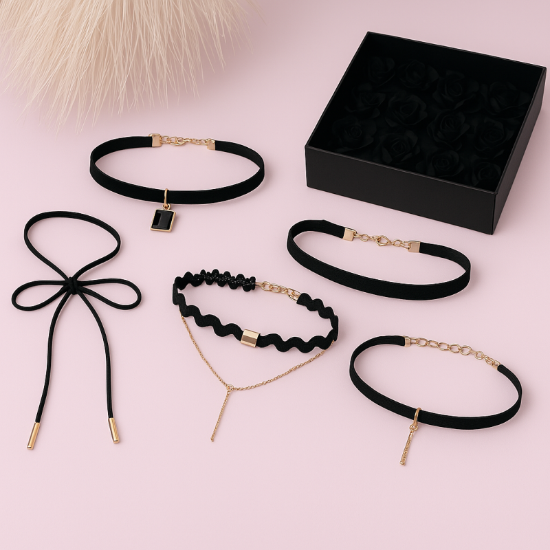 Gooti stiilis kaelakee (choker)