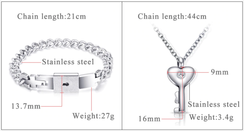 Ehtekomplekt paarile käevõru ja kaelakee