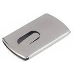 Alumiiniumist kaarditasku, hall värv