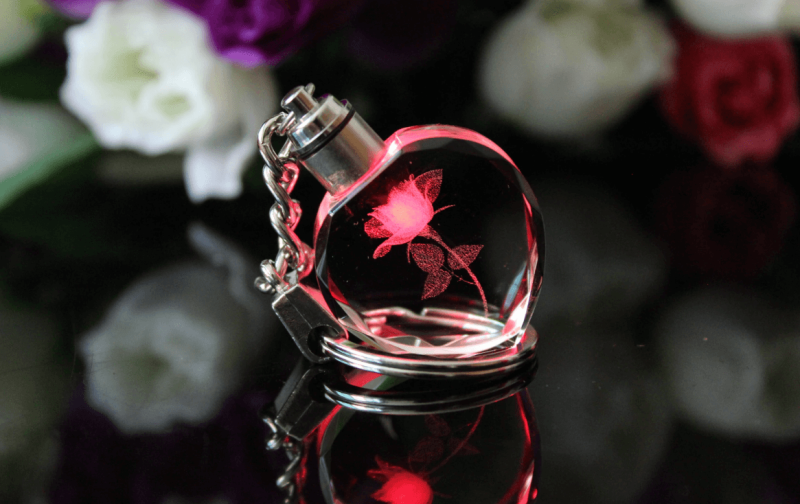 Võtmehoidja "Kristallroos"