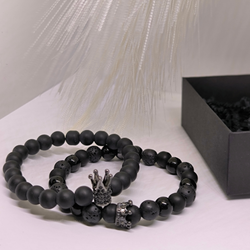 Käevõrude komplekt paarile "Crowns"