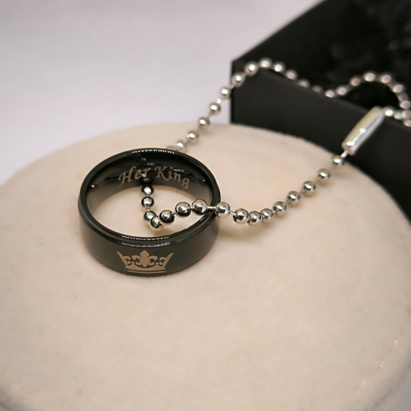 Kaelakeede komplekt paaridele "King and Queen rings"