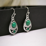Bohho stiilis kõrvarõngad "Rohelus"