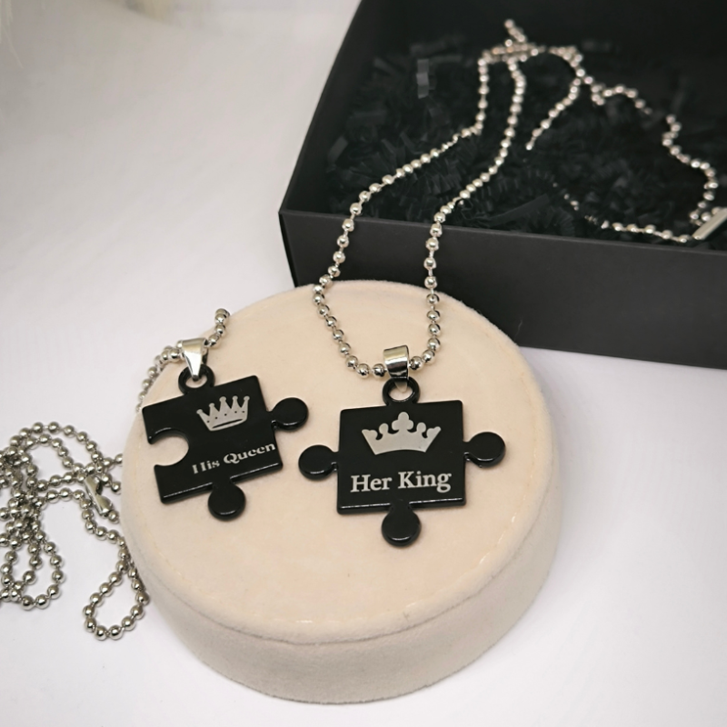 Kaelakeed paarile Her King His Queen "Puzzle"