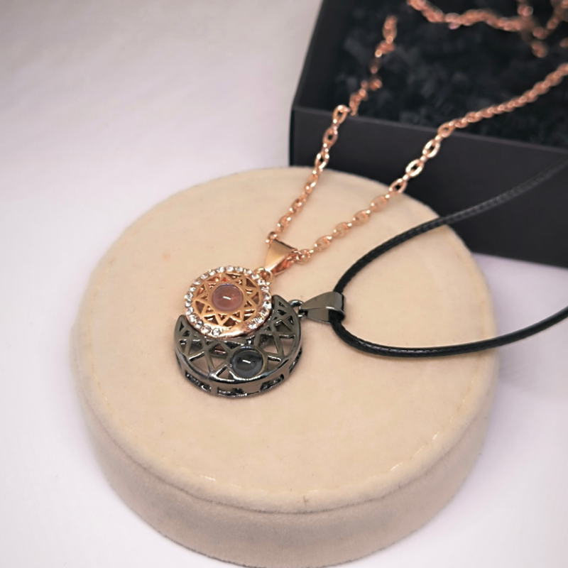 Päikese ja kuu kujuga magnetilised ehted paaridele