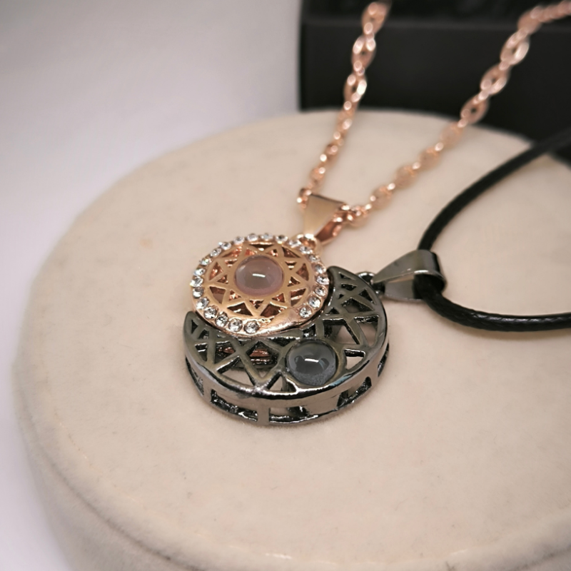 Päikese ja kuu kujuga magnetilised ehted paaridele