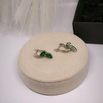 Väljendusrikka disainiga naiste kõrvarõngad tsirkooniga