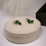 Väljendusrikka disainiga naiste kõrvarõngad tsirkooniga