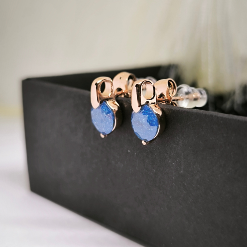 Elegantne pidulikud kõrvarõngad värvilise kristalliga