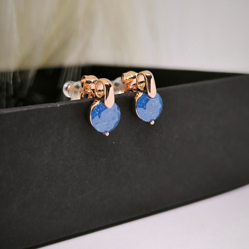 Elegantne pidulikud kõrvarõngad värvilise kristalliga