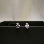 Peene disainiga naiste kõrvarõngad tsirkooniumiga