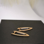 Roosa kulla värvi naiste kõrvarõngad tsirkooniumiga