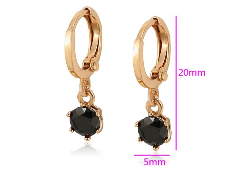 Stiilsed naiste kõrvarõngad tsirkooniumiga