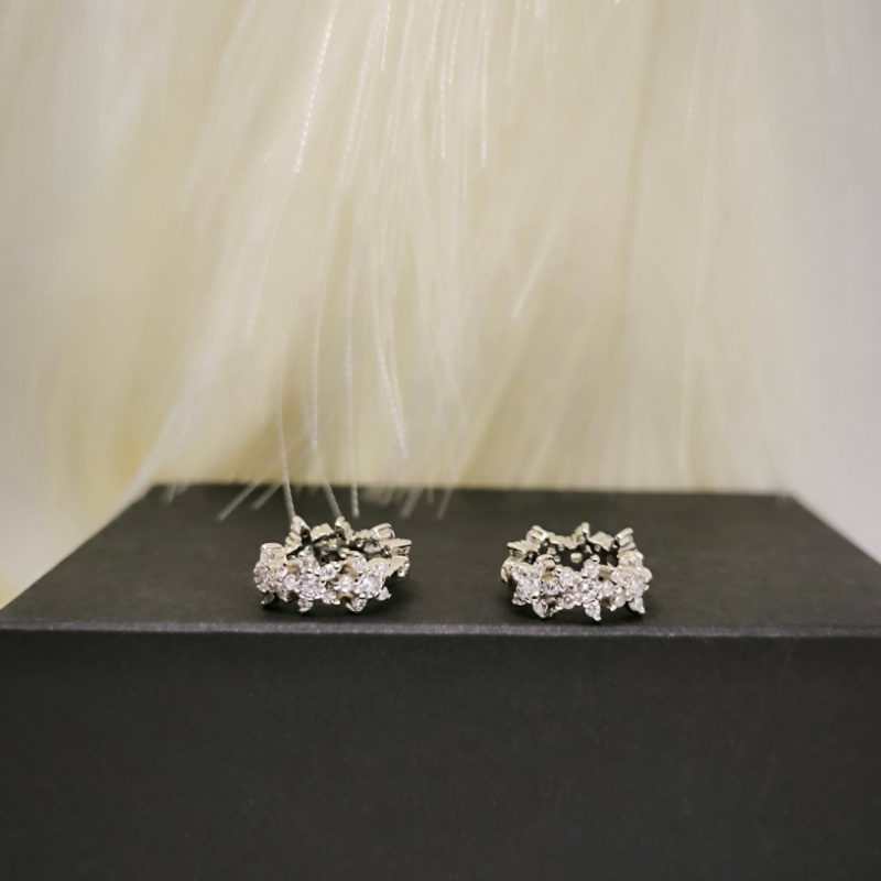 Luksuslikud naiste kõrvarõngad tsirkooniumiga