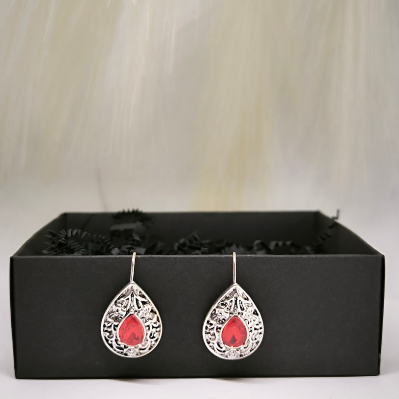 Pisarakujulised tsirkooniga kõrvarõngad