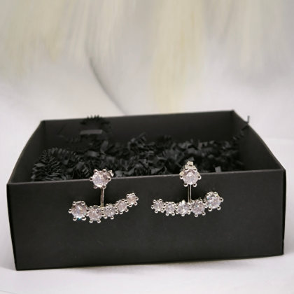 Kinnituvad kõrvarõngad tsirkooniumiga