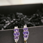 Originaalse disainiga kõrvarõngad tsirkooniga