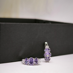 Originaalse disainiga kõrvarõngad tsirkooniga