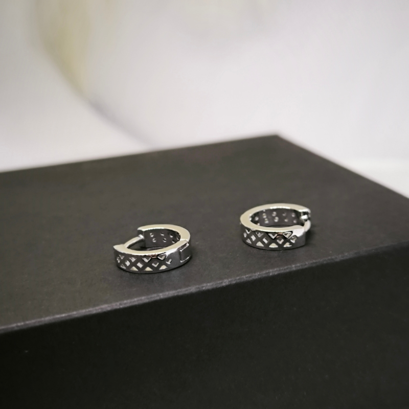 Moodsa disainiga tsirkooniumiga rõngaskujulised kõrvarõngad