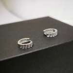 Moodsa disainiga tsirkooniumiga rõngaskujulised kõrvarõngad