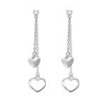 Kahekihilised kõrvarõngad südametega