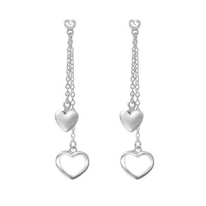 Kahekihilised kõrvarõngad südametega