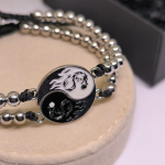 Minimalistlikud paaris käevõrud „Hõbedane harmoonia“