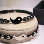 Reguleeritav helmestega punutise mustriga käevõru